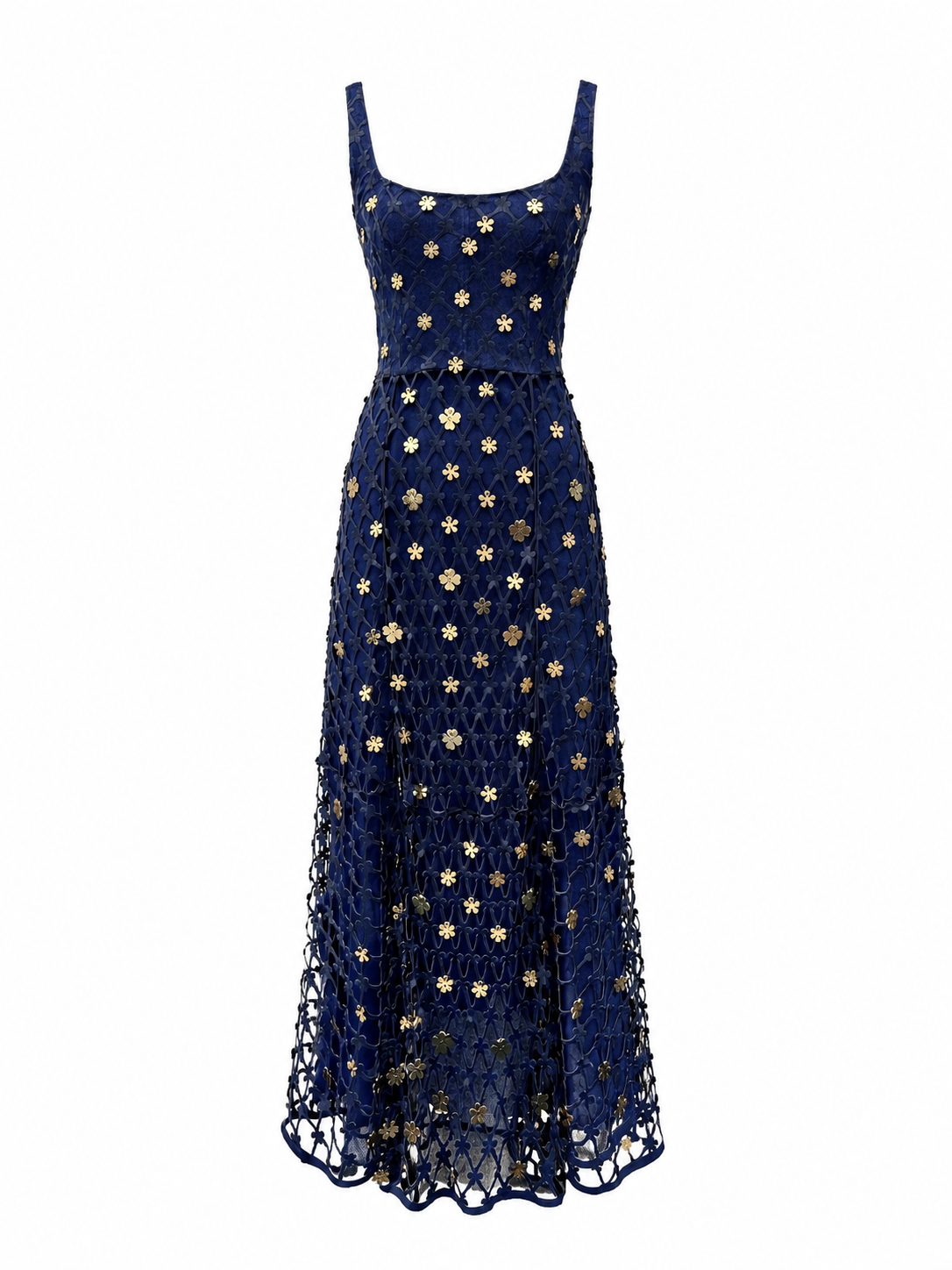 Vestido Evasê Laser Rede